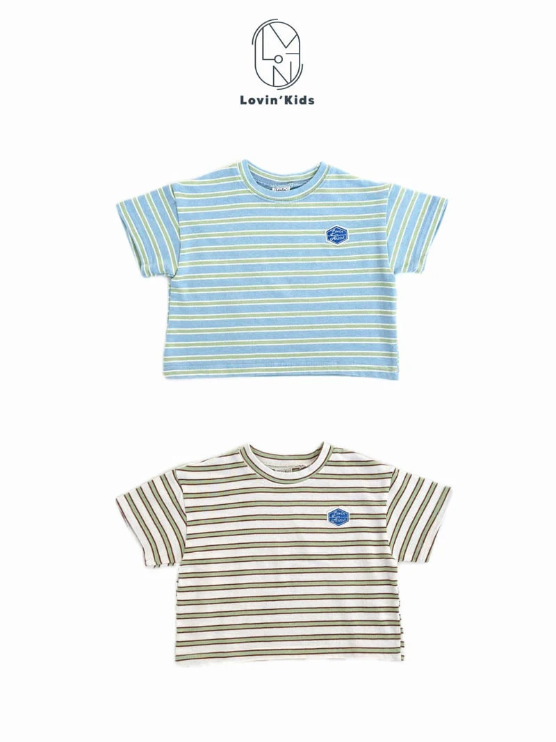 Lovin - Korean Baby Fashion - #babylifestyle - Bucket Stripe Tee