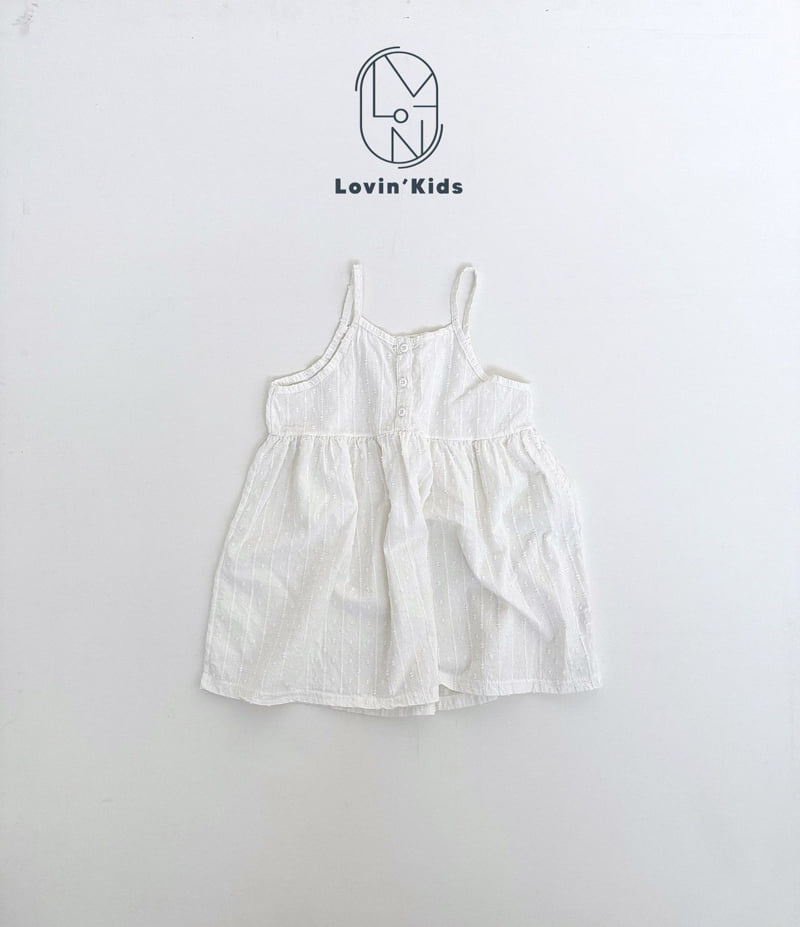 Lovin - Korean Baby Fashion - #babyoninstagram - Dobby Shirring One-piece - 3