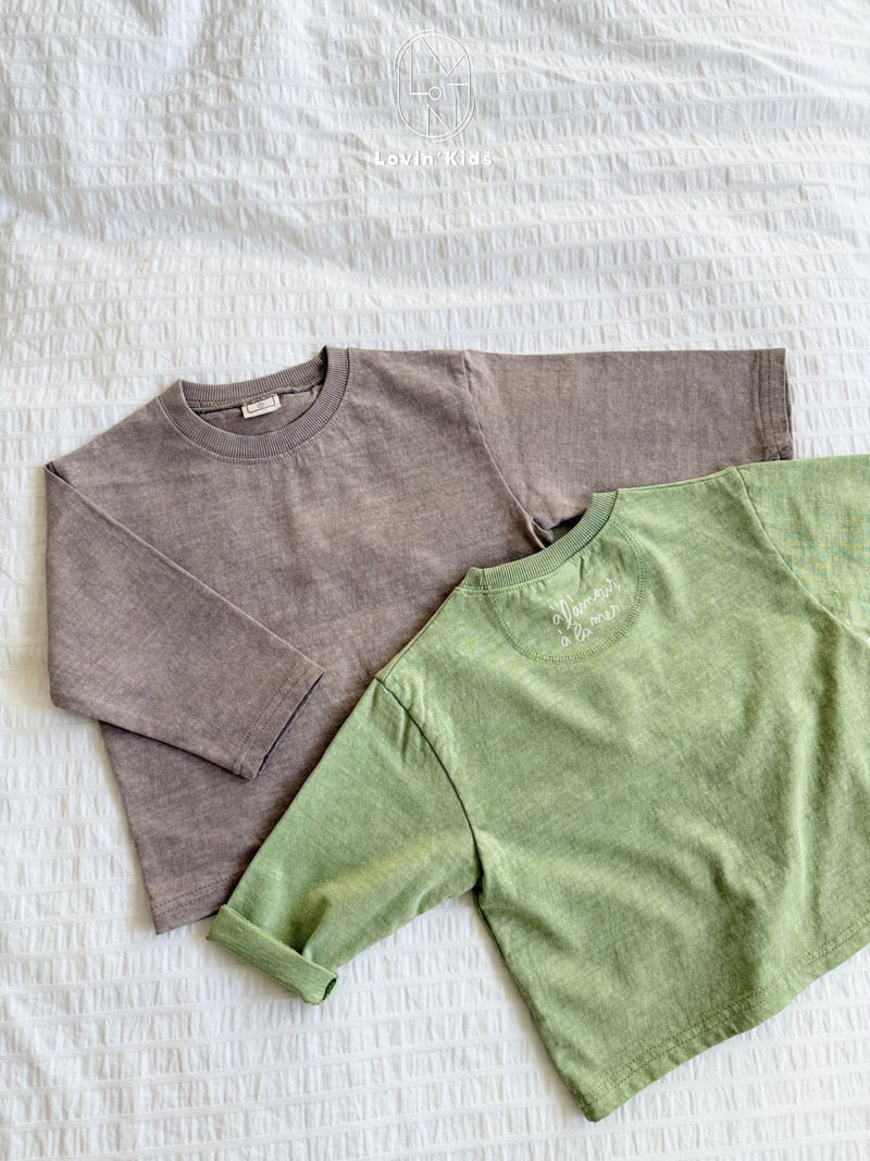 Lovin - Korean Baby Fashion - #babyootd - Pigment Soft Tee - 5