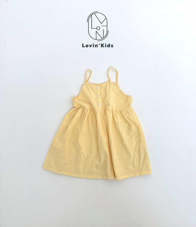 Lovin - Korean Baby Fashion - #babyoninstagram - Dobby Shirring One-piece - 4