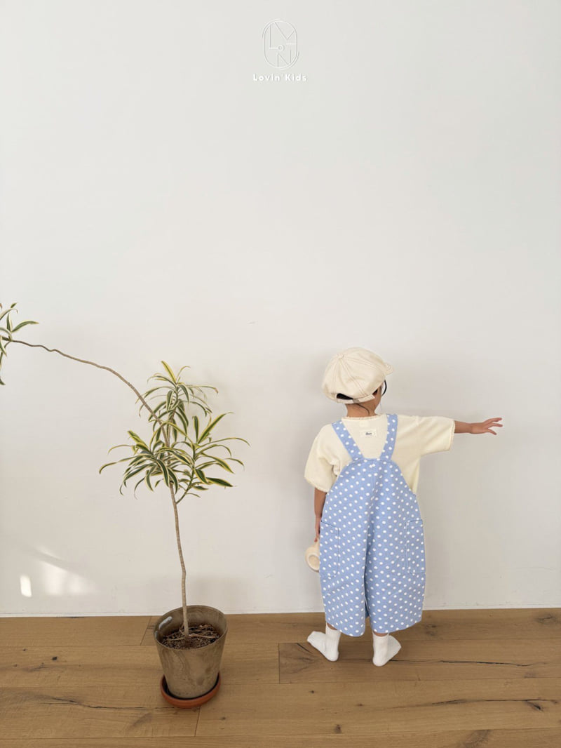 Lovin - Korean Baby Fashion - #onlinebabyboutique - Dot Short Overalls - 10