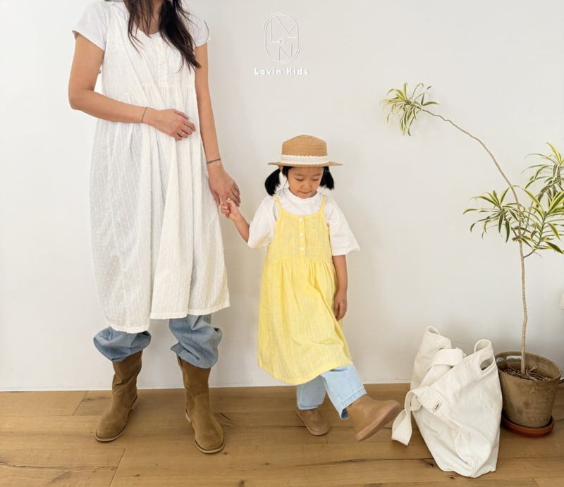 Lovin - Korean Baby Fashion - #onlinebabyshop - Dobby Shirring One-piece - 9