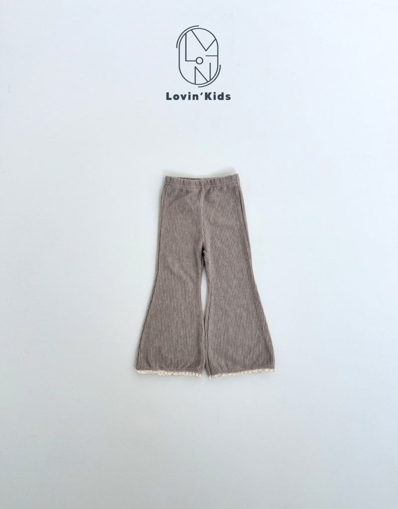 Lovin - Korean Baby Fashion - #smilingbaby - Waffle Bootcut Pants - 3