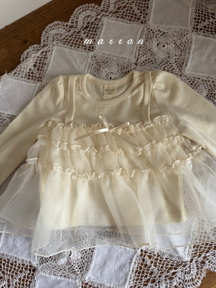 Marron - Korean Baby Fashion - #babyboutique - Tiered Bustier Tee - 7
