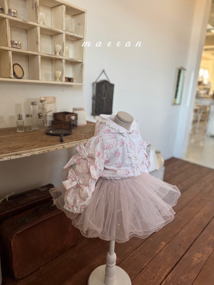 Marron - Korean Baby Fashion - #babyboutique - Pearl Skirt - 7