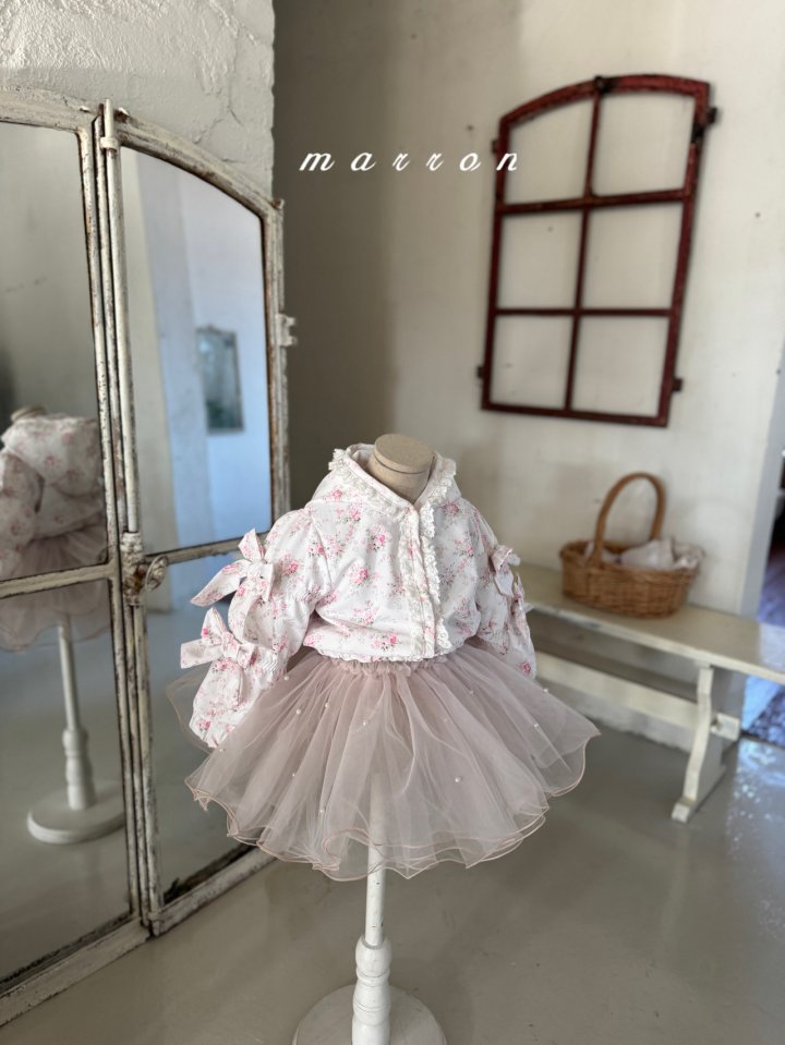 Marron - Korean Baby Fashion - #babyboutique - Pearl Skirt - 8