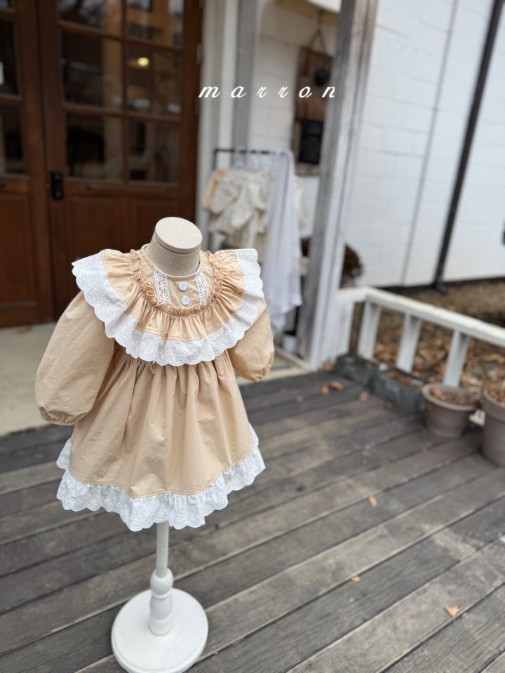 Marron - Korean Baby Fashion - #babyboutique - Agnes One-piece