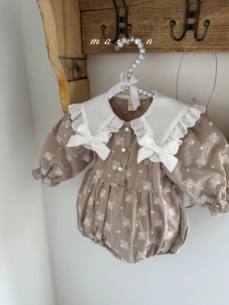 Marron - Korean Baby Fashion - #babyboutique - Petit Ribbon Suit - 12