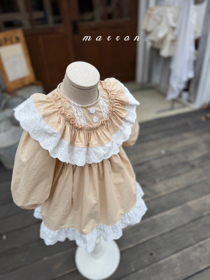 Marron - Korean Baby Fashion - #babyboutiqueclothing - Agnes One-piece - 2