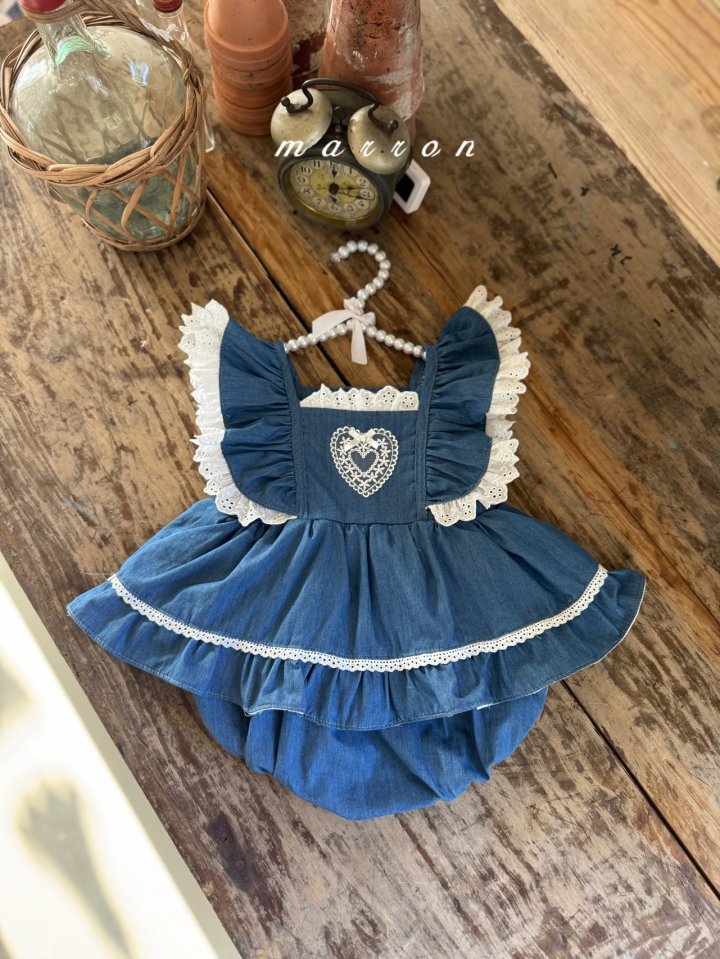 Marron - Korean Baby Fashion - #babyboutiqueclothing - Heart Suit - 10