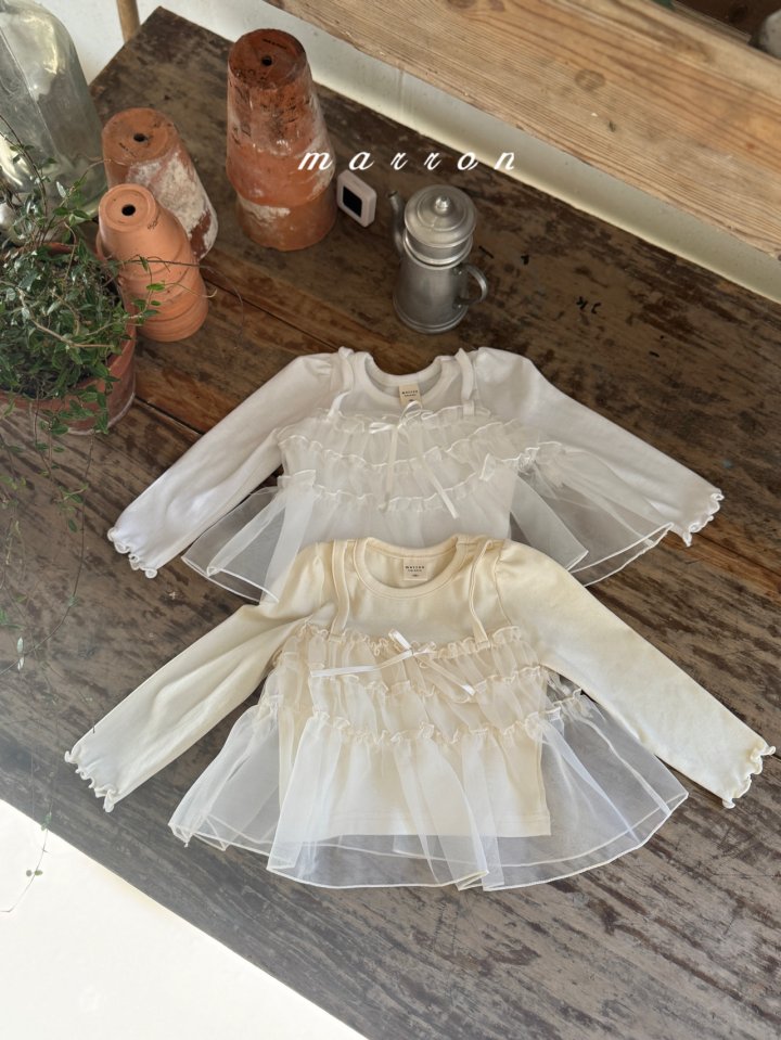 Marron - Korean Baby Fashion - #babyclothing - Tiered Bustier Tee - 9
