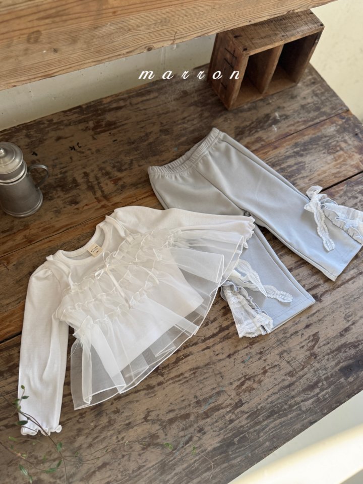 Marron - Korean Baby Fashion - #babyfashion - Tiered Bustier Tee - 10