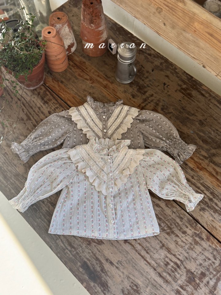 Marron - Korean Baby Fashion - #babyclothing - Lulu Blouse (Brooch Not Included) - 4