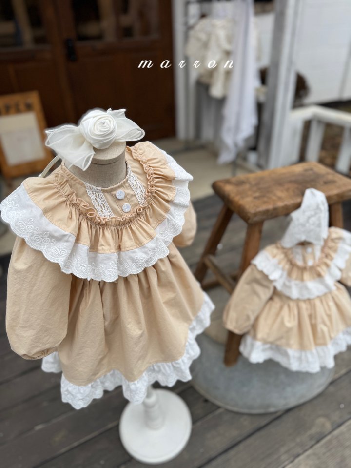 Marron - Korean Baby Fashion - #babyclothing - Agnes One-piece - 4