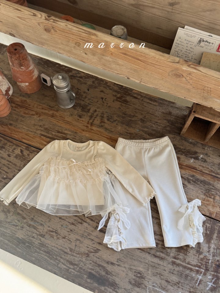 Marron - Korean Baby Fashion - #babyfever - Tiered Bustier Tee - 11
