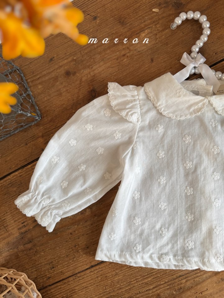Marron - Korean Baby Fashion - #babyfever - Star Blouse - 6