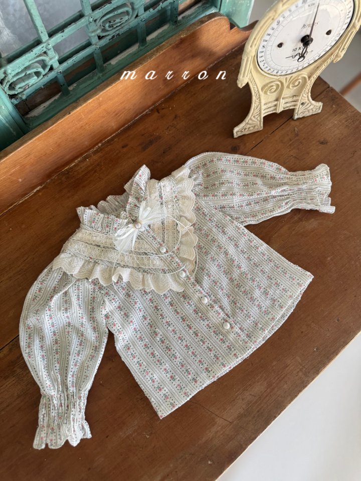 Marron - Korean Baby Fashion - #babyfashion - Pearl Ribbon Brooch - 4
