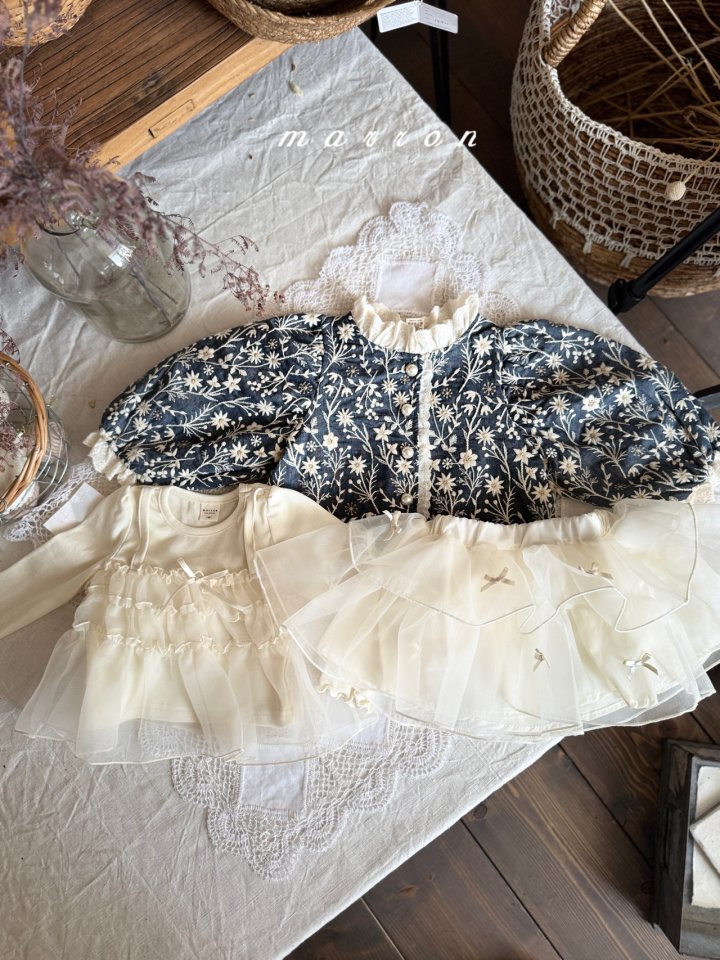 Marron - Korean Baby Fashion - #babygirlfashion - Tiered Bustier Tee - 12