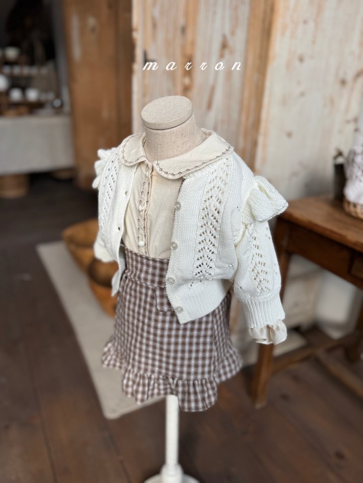Marron - Korean Baby Fashion - #babygirlfashion - Heart Blouse - 8