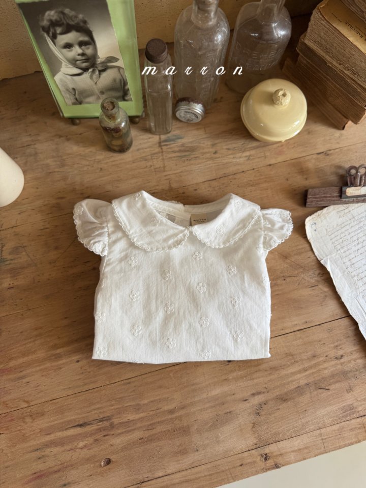 Marron - Korean Baby Fashion - #babygirlfashion - Star Blouse - 7