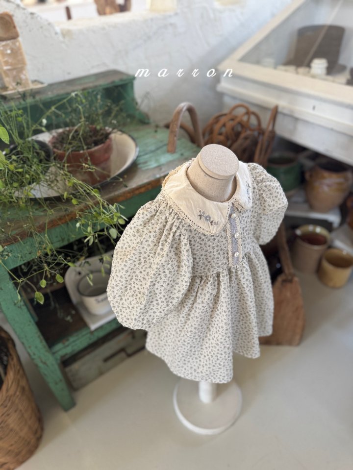 Marron - Korean Baby Fashion - #babygirlfashion - Mimosa One-piece - 11