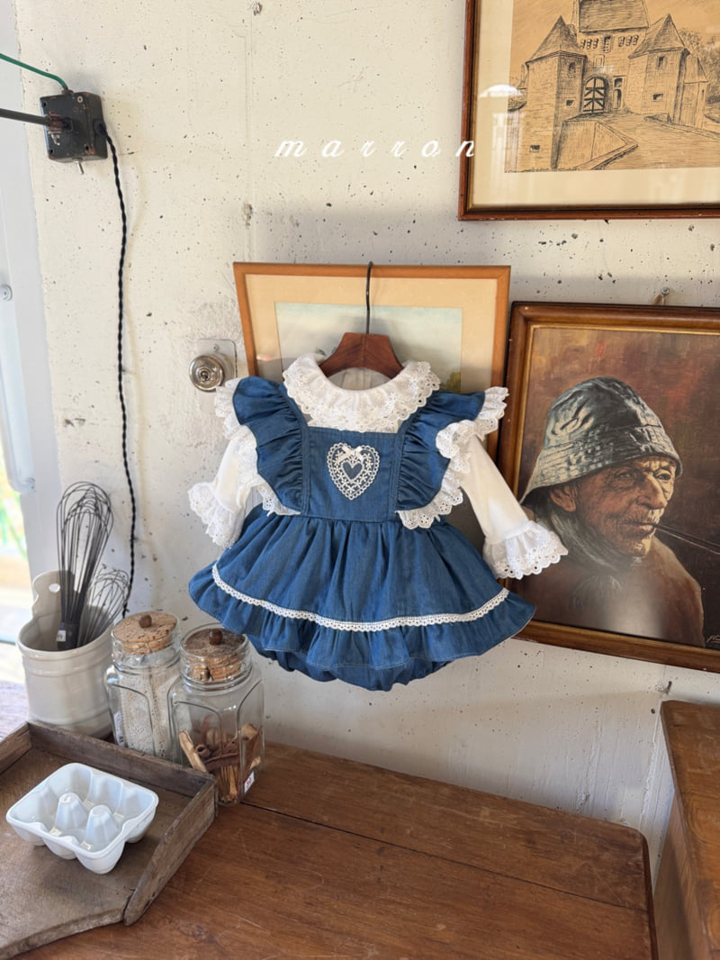 Marron - Korean Baby Fashion - #babylifestyle - Lace Tee - 11