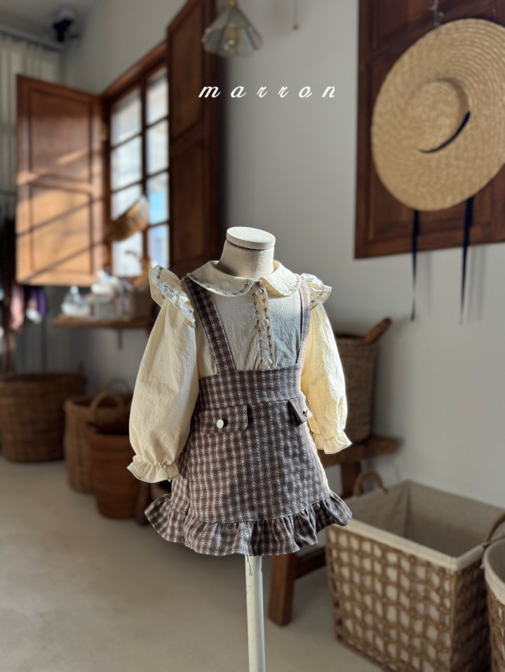 Marron - Korean Baby Fashion - #babylifestyle - Heart Blouse - 9