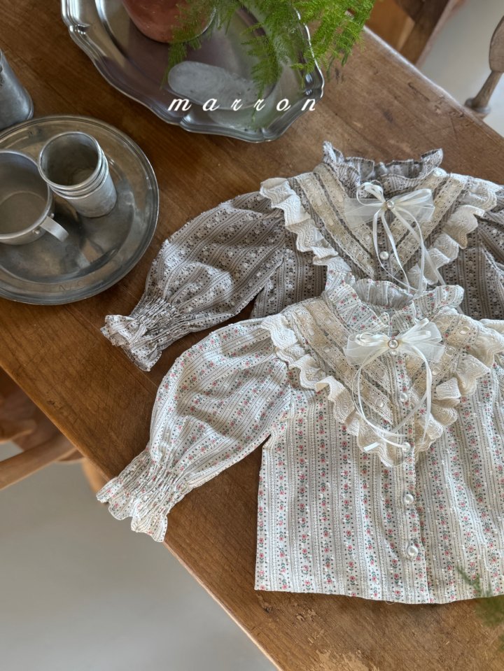 Marron - Korean Baby Fashion - #babylifestyle - Pearl Ribbon Brooch - 6