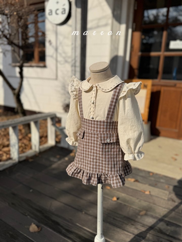 Marron - Korean Baby Fashion - #babyoninstagram - Heart Blouse - 10