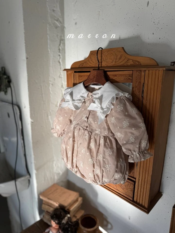 Marron - Korean Baby Fashion - #babylifestyle - Petit Ribbon Suit - 4