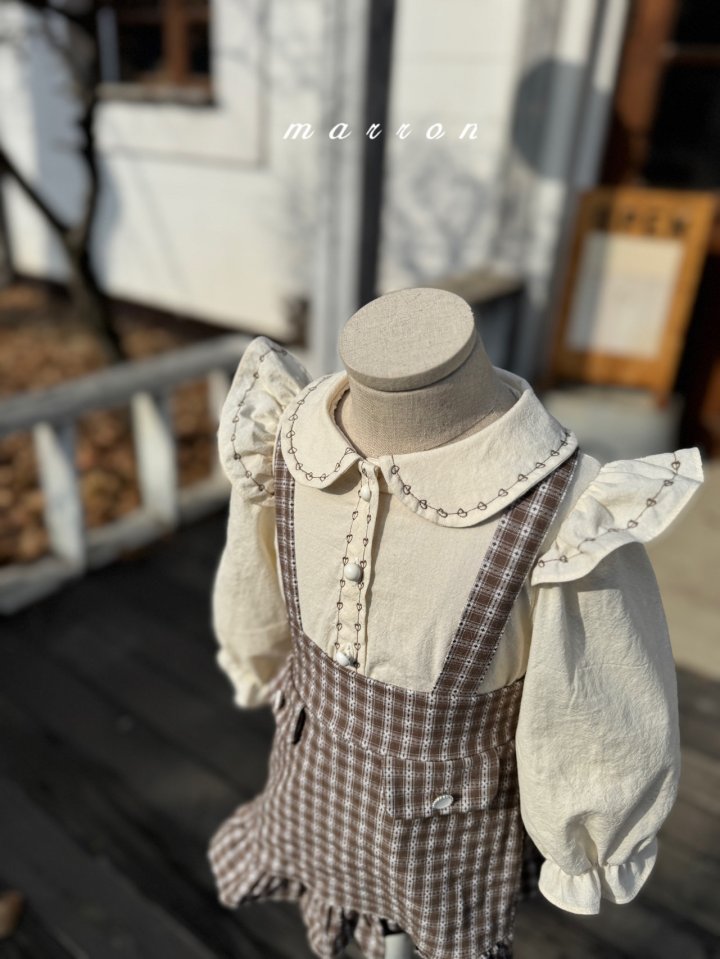 Marron - Korean Baby Fashion - #babyootd - Heart Blouse - 11