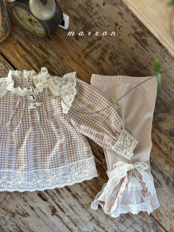 Marron - Korean Baby Fashion - #babyootd - Victoria Blouse (Brooch Not Included) - 8