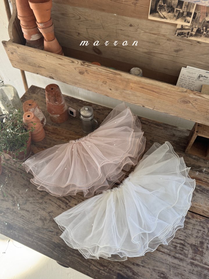 Marron - Korean Baby Fashion - #babyootd - Pearl Skirt