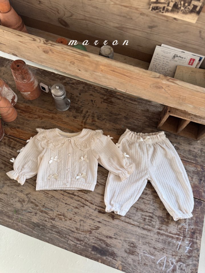 Marron - Korean Baby Fashion - #babyootd - Celine Cardigan - 3
