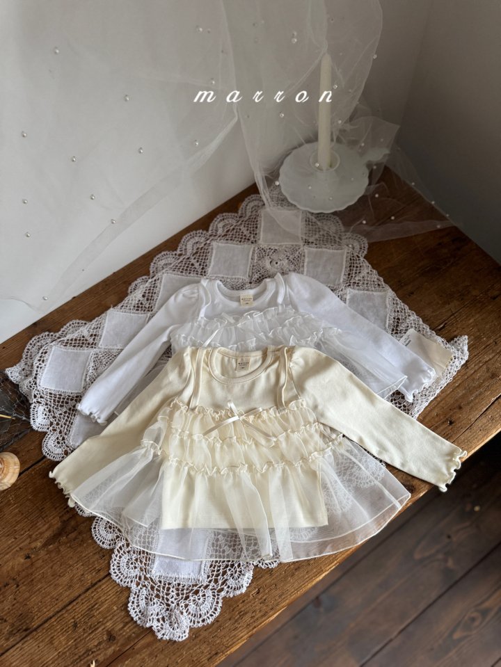Marron - Korean Baby Fashion - #babyoutfit - Tiered Bustier Tee