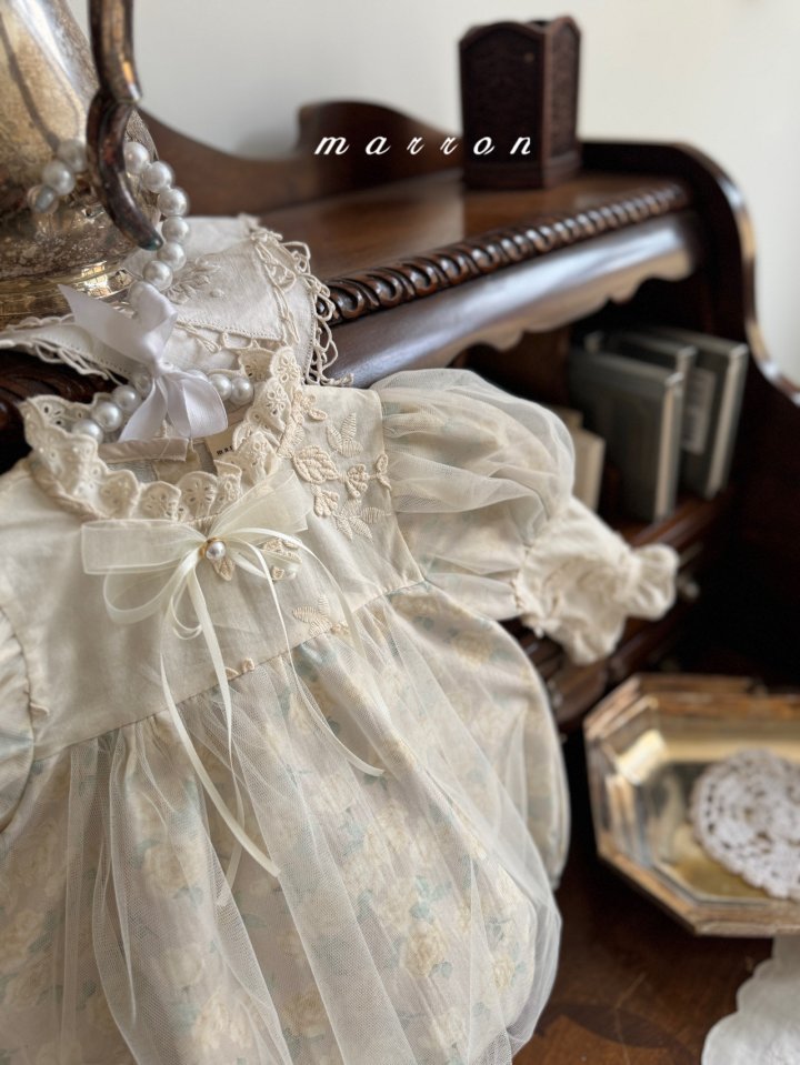 Marron - Korean Baby Fashion - #babyoutfit - Pearl Ribbon Brooch - 10