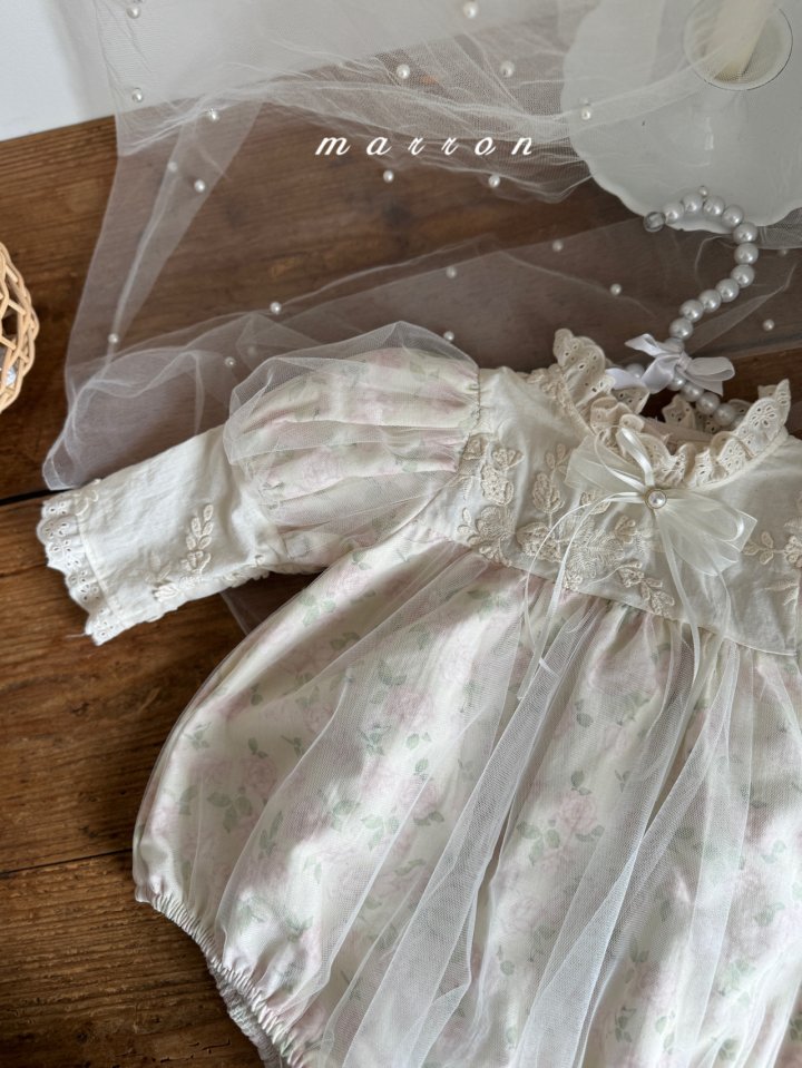 Marron - Korean Baby Fashion - #babyoutfit - Pearl Ribbon Brooch - 9