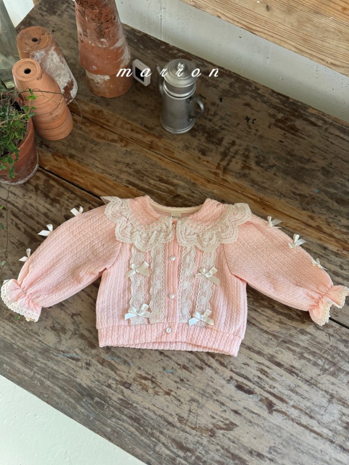 Marron - Korean Baby Fashion - #babyootd - Celine Cardigan - 4
