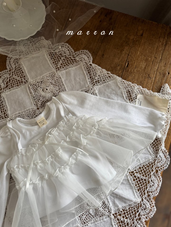 Marron - Korean Baby Fashion - #babywear - Tiered Bustier Tee - 3