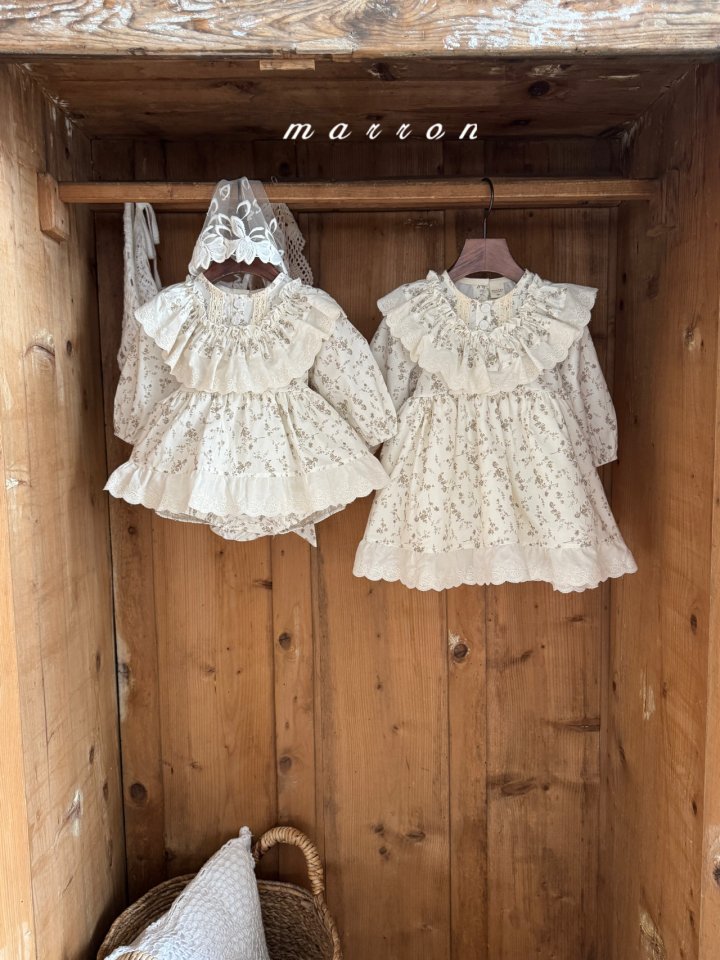 Marron - Korean Baby Fashion - #babyoutfit - Agnes Suit (Floral) - 4