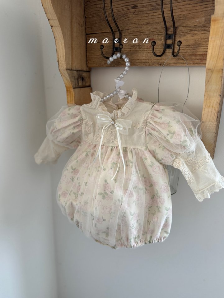 Marron - Korean Baby Fashion - #babywear - Pearl Ribbon Brooch - 11
