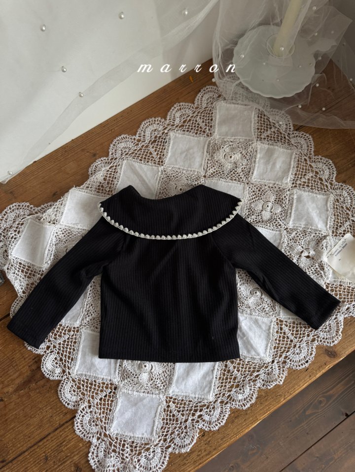 Marron - Korean Baby Fashion - #babywear - Sailor Ribbon Cardigan - 5