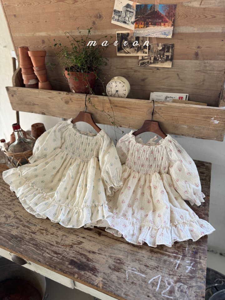 Marron - Korean Baby Fashion - #onlinebabyboutique - Spring One-piece