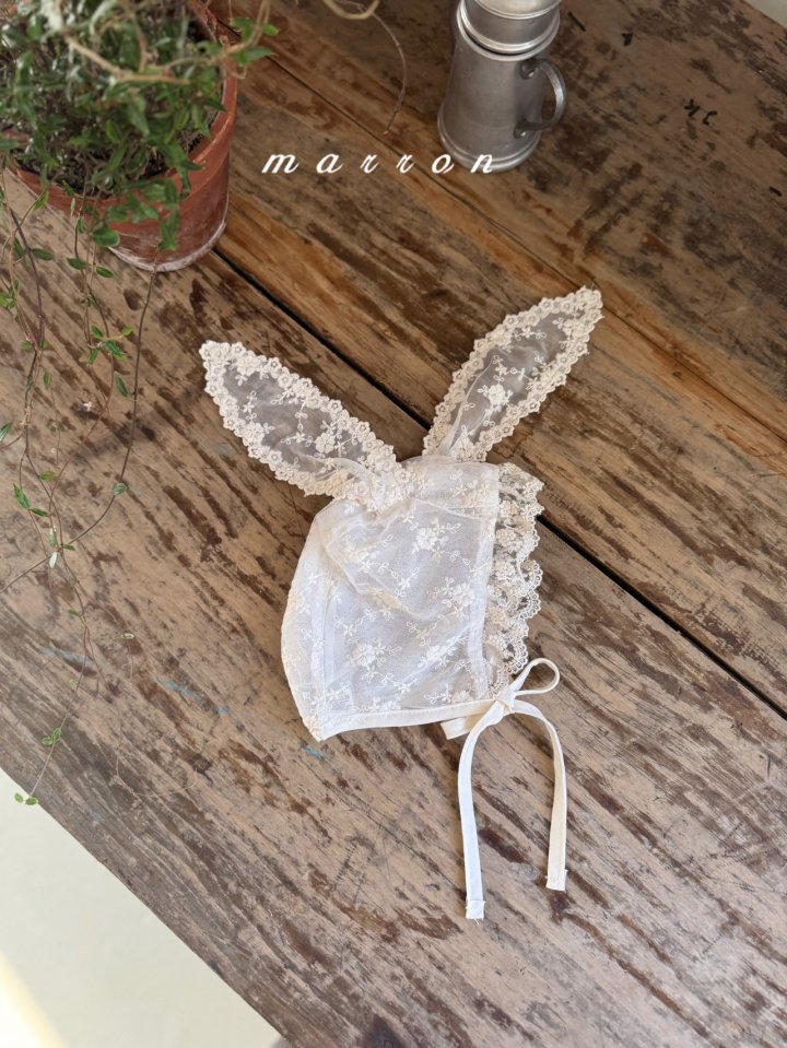 Marron - Korean Baby Fashion - #onlinebabyboutique - Rabbit Bonnet - 2