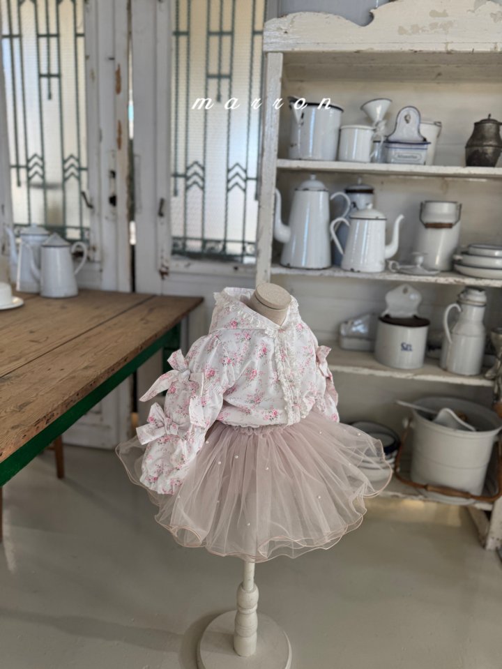 Marron - Korean Baby Fashion - #onlinebabyshop - Pearl Skirt - 6