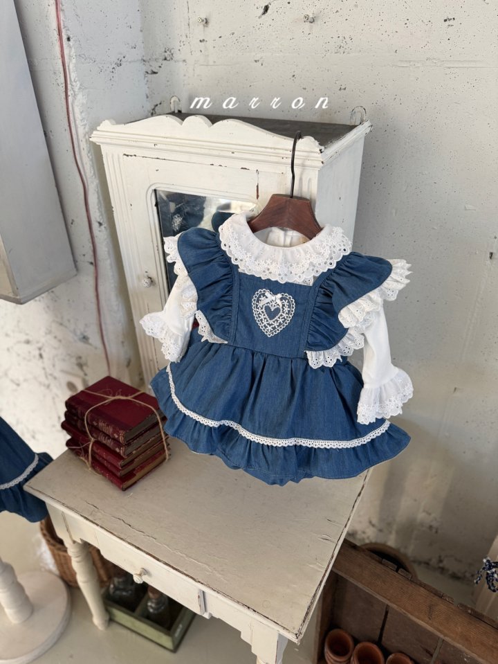 Marron - Korean Baby Fashion - #onlinebabyshop - Heart Suit - 7