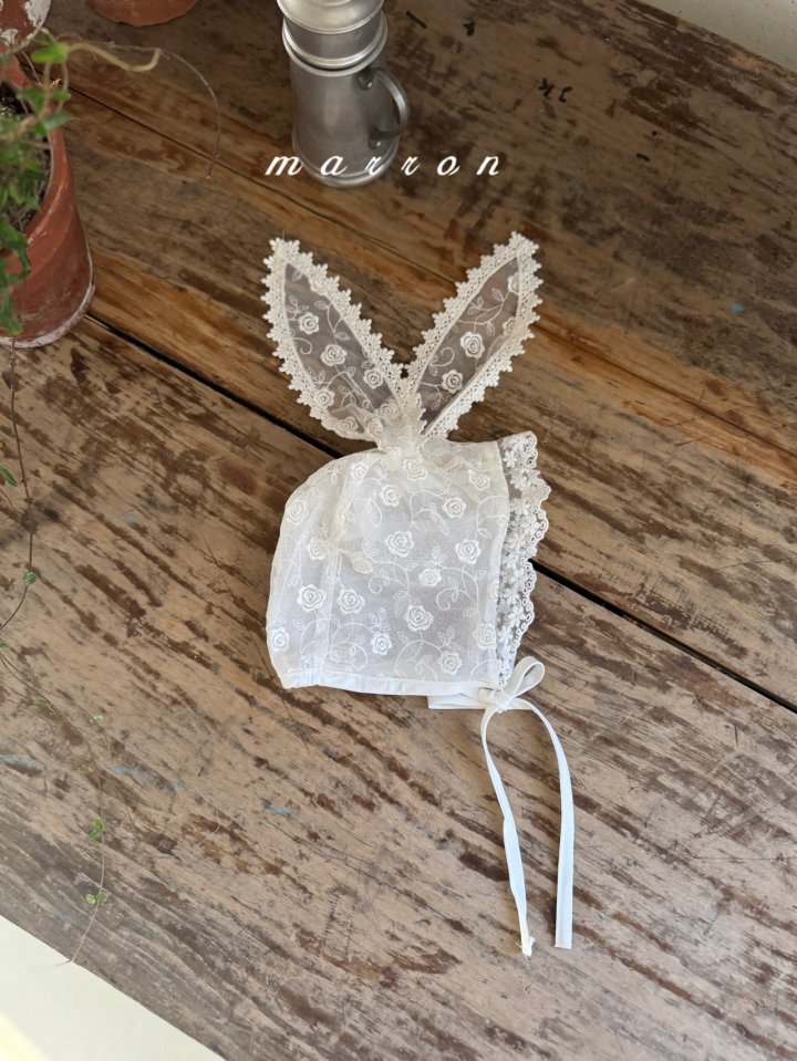 Marron - Korean Baby Fashion - #onlinebabyshop - Rabbit Bonnet - 3