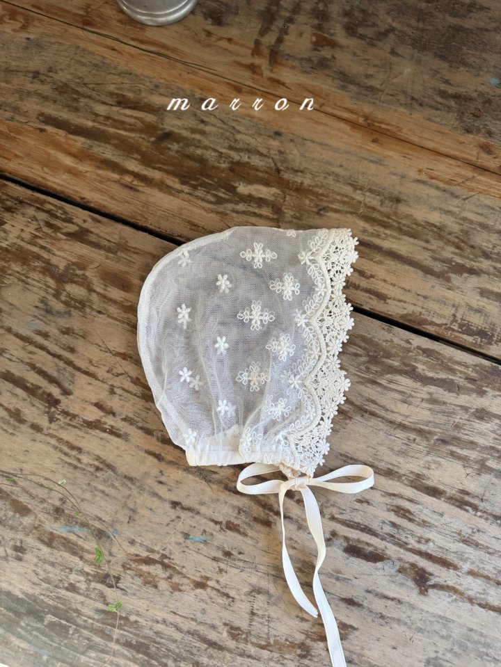 Marron - Korean Baby Fashion - #onlinebabyshop - Small Floral Bonnet