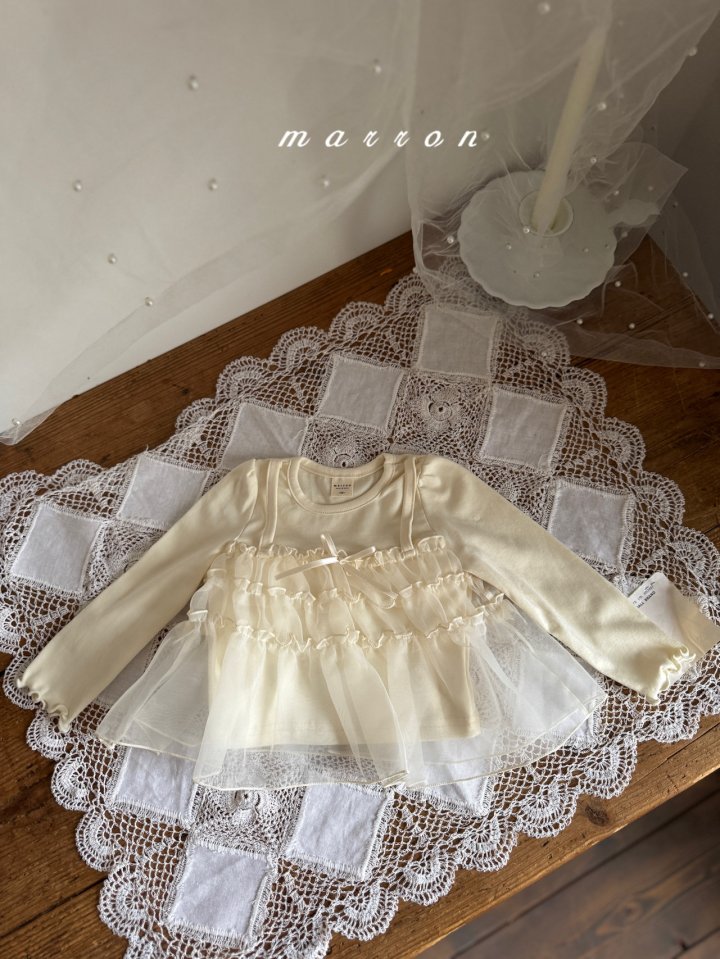 Marron - Korean Baby Fashion - #smilingbaby - Tiered Bustier Tee - 6