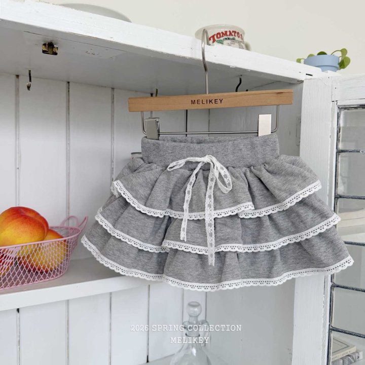 Melikey - Korean Children Fashion - #Kfashion4kids - Ellie Lace Tiered Skirt - 3